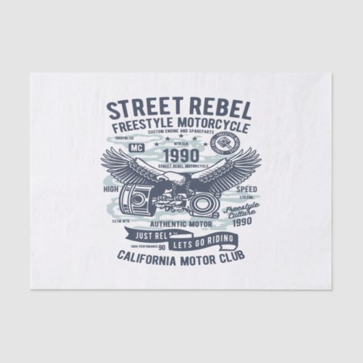 Street Rebel Motorcycle 薄葉紙 (正面)