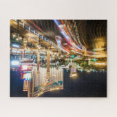 Street View of Las Vegas Nevada in the Evening ジグソーパズル (横)