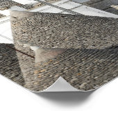 Street with trulli houses in Alberobello, Puglia ポスター (角)