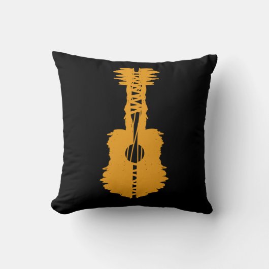 streetart Gitarre クッション (正面)