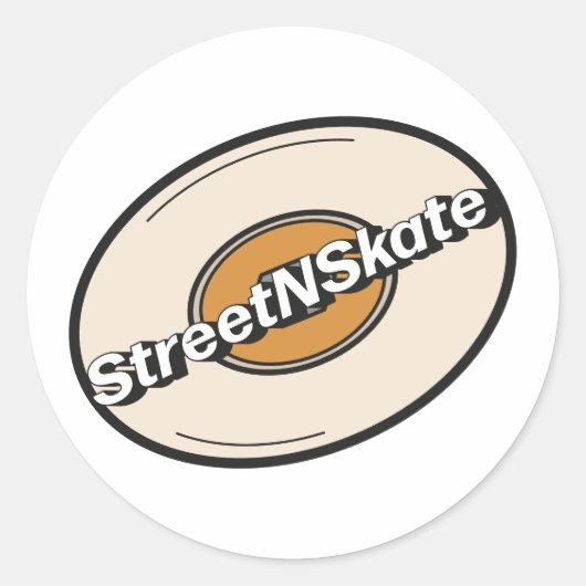 StreetNSkate ラウンドシール (正面)