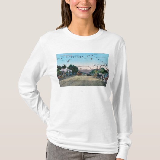 StreetOakland、カリフォルニアからのIdora公園の眺め Tシャツ (正面)