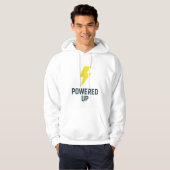 Streetwear Hoodie – POWERED UP for Energy パーカ (正面フル)