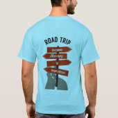 Streetwear Road Trip Men's Basic T-Shirt Tシャツ (裏面)