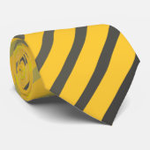 Streifen grau gelb stripes gray grey yellow ネクタイ (ロール)