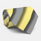 Streifen grau gelb stripes yellow gray grey ネクタイ (ロール)