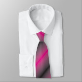Streifen magenta schwarz stripes black ネクタイ (タイ)