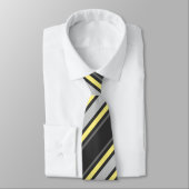 Streifen stripes gelb grau braun yellow grey brown ネクタイ (タイ)