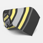 Streifen stripes gelb grau braun yellow grey brown ネクタイ (ロール)