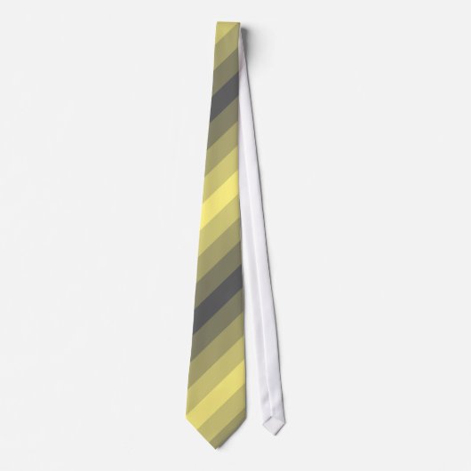 Streifen stripes grau gelb gray grey yellow ネクタイ (正面)