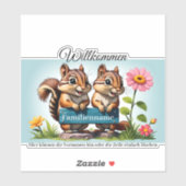 Streifenhörnchen informieren シール (シート)