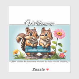 Streifenhörnchen informieren シール