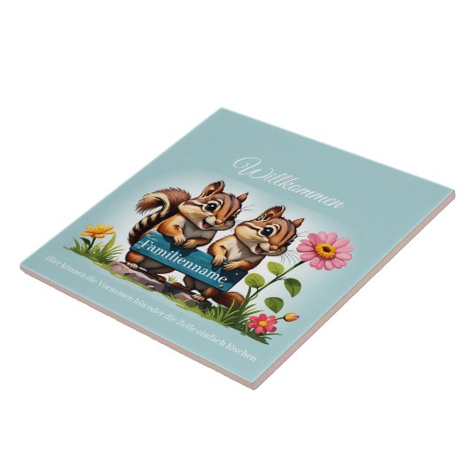 Streifenhörnchen informieren タイル (側面)