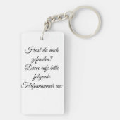 Streifenhörnchen schicken Grüße キーホルダー (裏面)