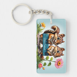 Streifenhörnchen schicken Grüße キーホルダー