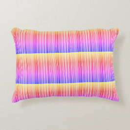 Streifenmuster regenbogenfarben アクセントクッション
