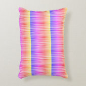 Streifenmuster regenbogenfarben アクセントクッション (正面(垂直))