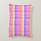 Streifenmuster regenbogenfarben アクセントクッション (裏面(縦))