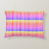 Streifenmuster regenbogenfarben アクセントクッション (裏面)