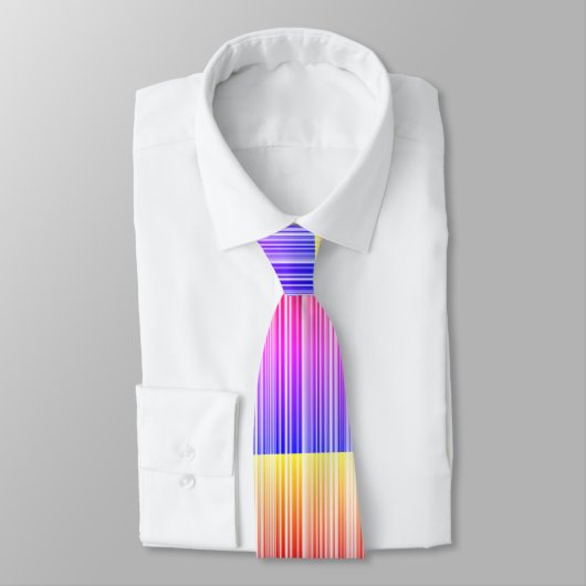 Streifenmuster regenbogenfarben ネクタイ (タイ)