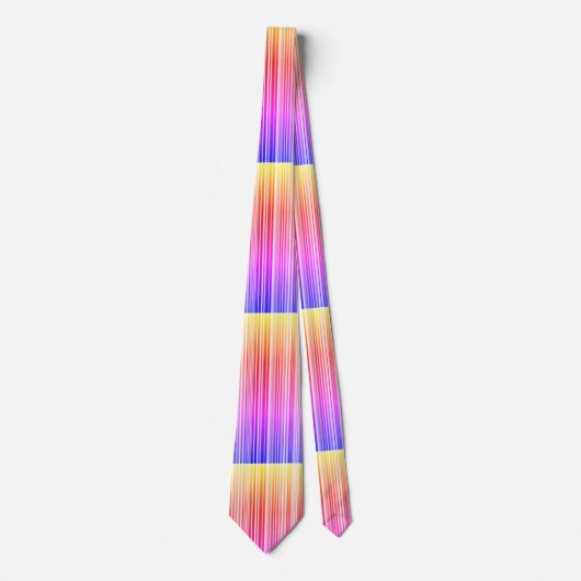 Streifenmuster regenbogenfarben ネクタイ (正面)