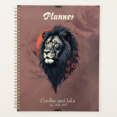 Strength and delicacy united, a black lion  プランナー手帳 (正面)