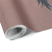 Strength and delicacy united, a black lion ラッピングペーパー (ロールコーナー)