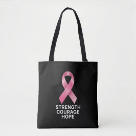 Strength Courage Hope – Cancer Awareness Survivor  トートバッグ
