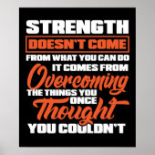 Strength Doesn't come From What You Can Do It Come ポスター (正面)