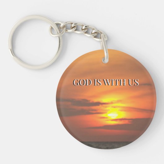 “Strength for the Weary – Isaiah 40:31” キーホルダー (正面)