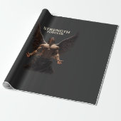 Strength Forever Dark Angel Design – Motivational  ラッピングペーパー (アンロールド)