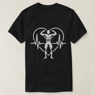 Strength Heartbeat Gym Motivation Tシャツ