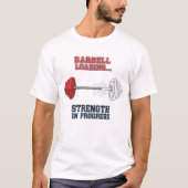 Strength In Progress | Barbell Loading Fitness Tシャツ (正面)