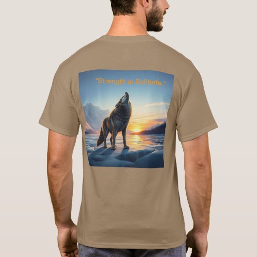 "Strength in Solitude." Tシャツ (裏面)