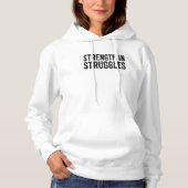 Strength in Struggles Grunge Hoodie パーカ (正面)