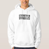 Strength in Struggles Grunge Hoodie パーカ (正面)