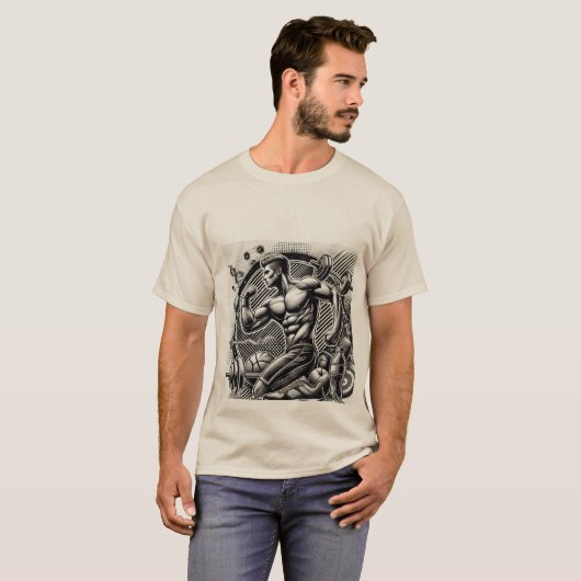 Strength Mode: Athletic Energy Design Tシャツ (正面フル)