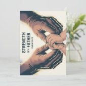 Strength Of A Father Father's Day Christian Card サンキューカード (スタンド正面)