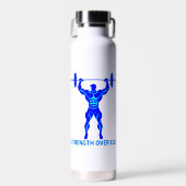 Strength Over Ego - Bodybuilding and Powerlifting ウォーターボトル (正面)