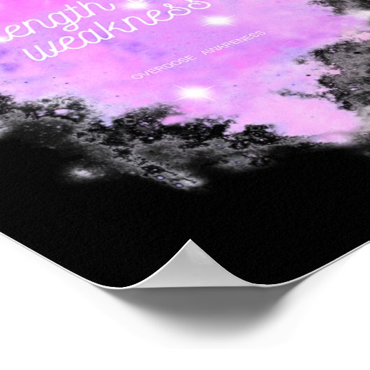 Strength Over Weakness Galaxy - Overdose Awareness ポスター (角)