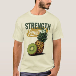 Strength Renewed Pineapple Kiwi Retro Shirt Tシャツ