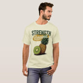 Strength Renewed Pineapple Kiwi Retro Shirt Tシャツ (正面フル)