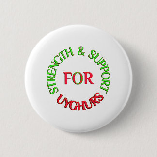 STRENGTH & SUPPORT FOR UYGHURS 缶バッジ