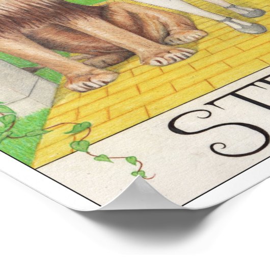 Strength tarot card ポスター (角)