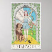 Strength tarot card ポスター (正面)