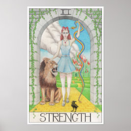 Strength tarot card ポスター