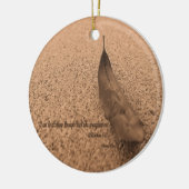 Strength Through Christ Phil 4:13聖なる書物、 経典 セラミックオーナメント (左)