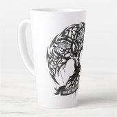 Strength Through Pain – Motivational Quote Drinkin カフェラテマグ (左アングル)