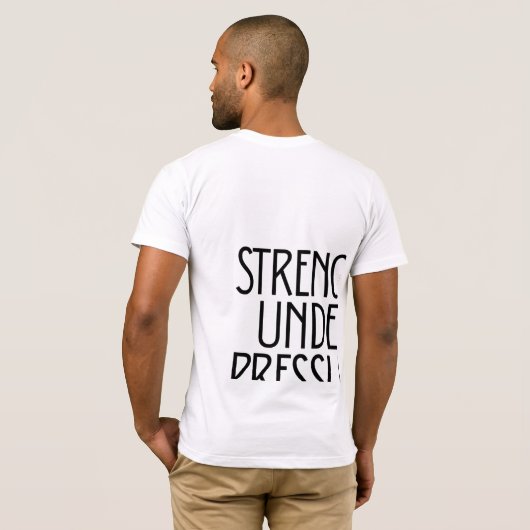 Strength Under Pressure  Tシャツ (裏面フル)