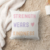 Strength Wears Kindness Decorative Pillow クッション (ブランケット)